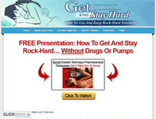 Tablet Screenshot of getandstayhard.com